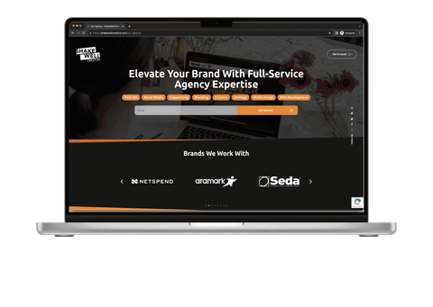 Agency landing page screenshot