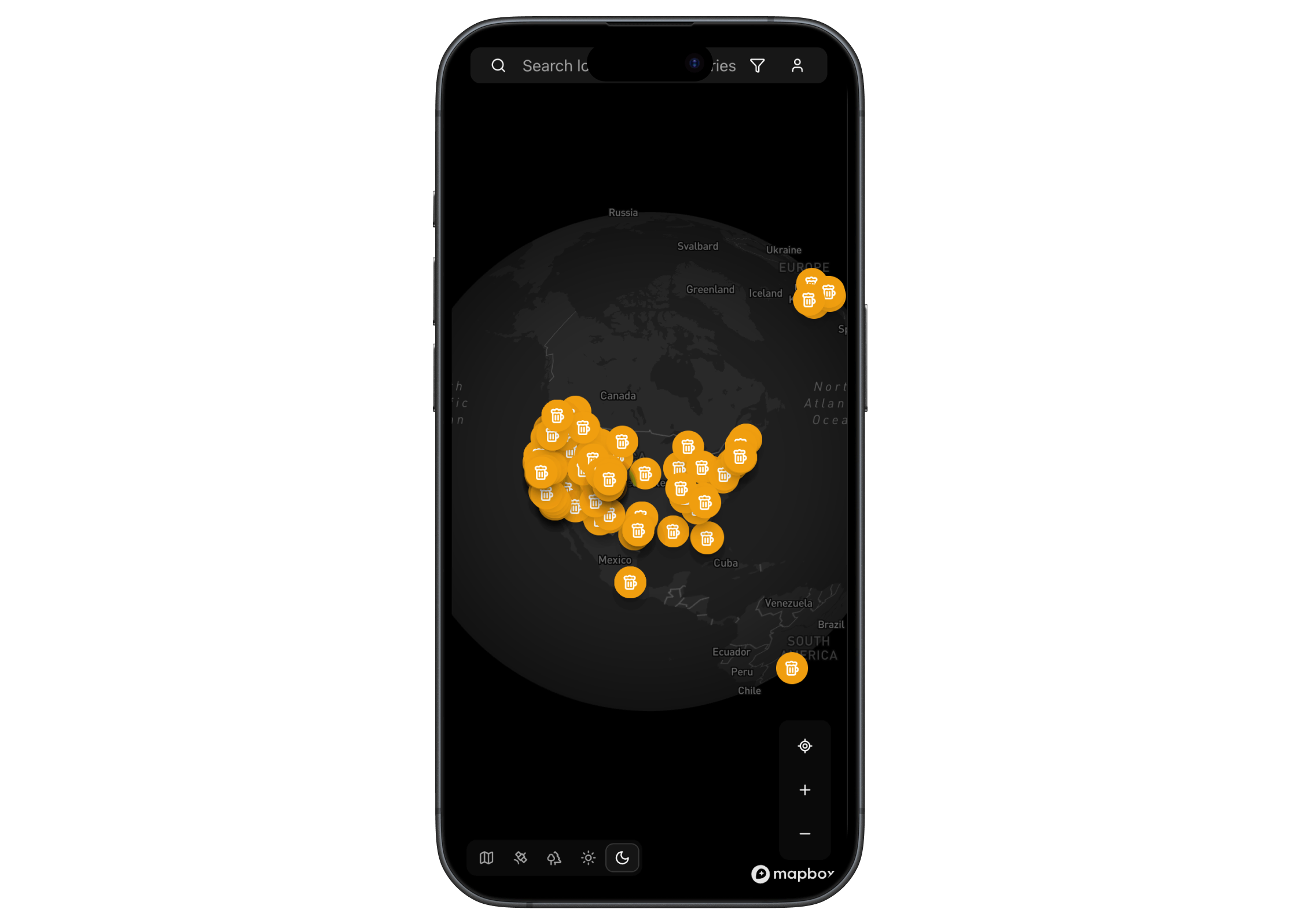 Sammy's Brews — interactive brewery map built with Next.js 15 and Mapbox GL